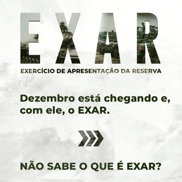 Exército Brasileiro convoca Reservistas para EXAR
