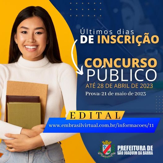 Últimos dias! Inscrições do Concurso Público da Prefeitura de